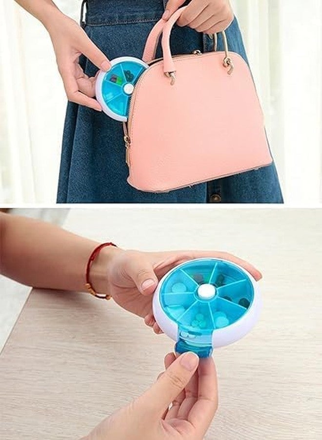 Hidak Butten Click to Open Plastic Medicine Organizer Box for Travel Outdoor Pill Organiser Tablets Box For Tablet Holder Case 7 Days Medicine Box Home Pill Container - Image 4